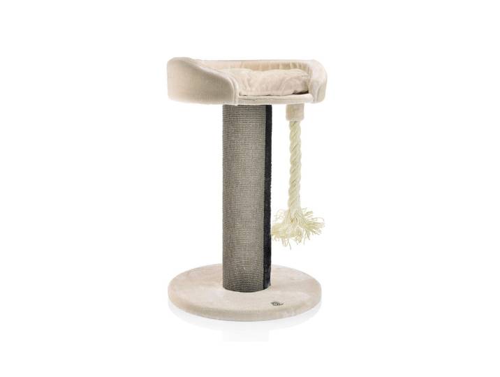 Kratzbaum Lounge Ontari , beige (natur), B:65cm H:100cm T:65cm, Holz, Kratzbäume, Kratzbaum