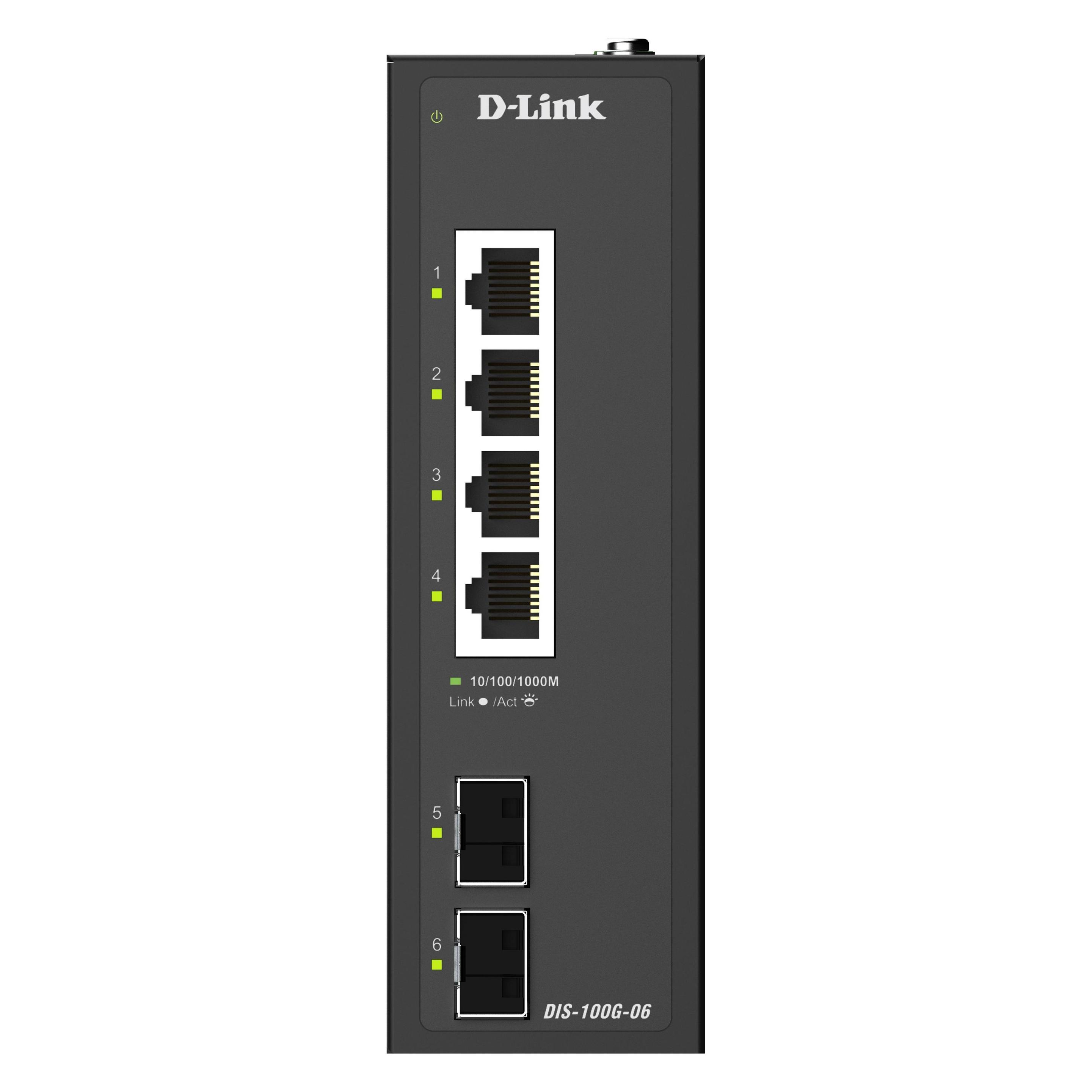D-Link 6-Port Gigabit Industrial (6 Ports) (DIS-100G-06)