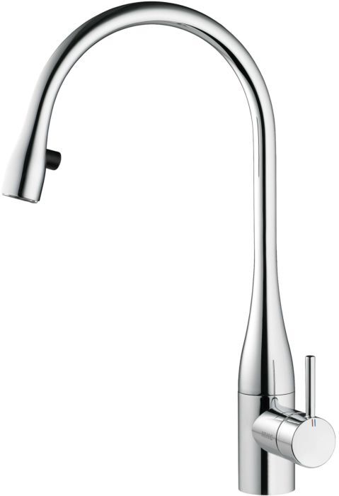 KWC Armaturen KWC Eve Küchenarmatur 10121103000FL,  A 225 schwenk und ausziehbar, mit Licht, chrom