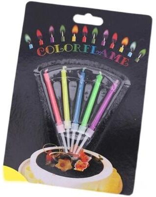 Uplift Picks Colorful Flame Birthday Candles Make Every Cake Moment Shine Brighter Together 5 Pcs