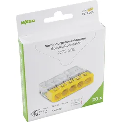 WAGO Verbindungsklemme Stecken max.2,5qmm transparent 2273-205/995-020
