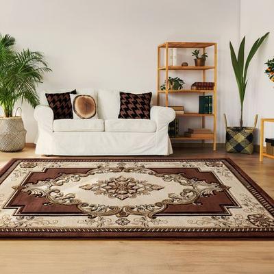 United "Sariah Rectangle Rug, 5'3"" x 7'6"", Chocolate"