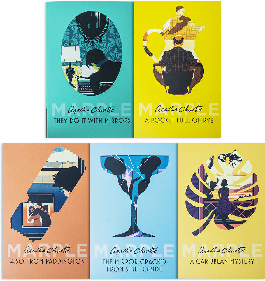HARPERCOLLINS Miss Marple Mysteries Books 6–10 Collection Set by Agatha Christie – Classic Detective Mystery Collection