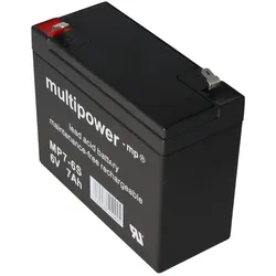 Multipower MP7-6S passend für den Sonnenschein A206/6.5S Akku, jedoch mit etwas anderen Kontakten