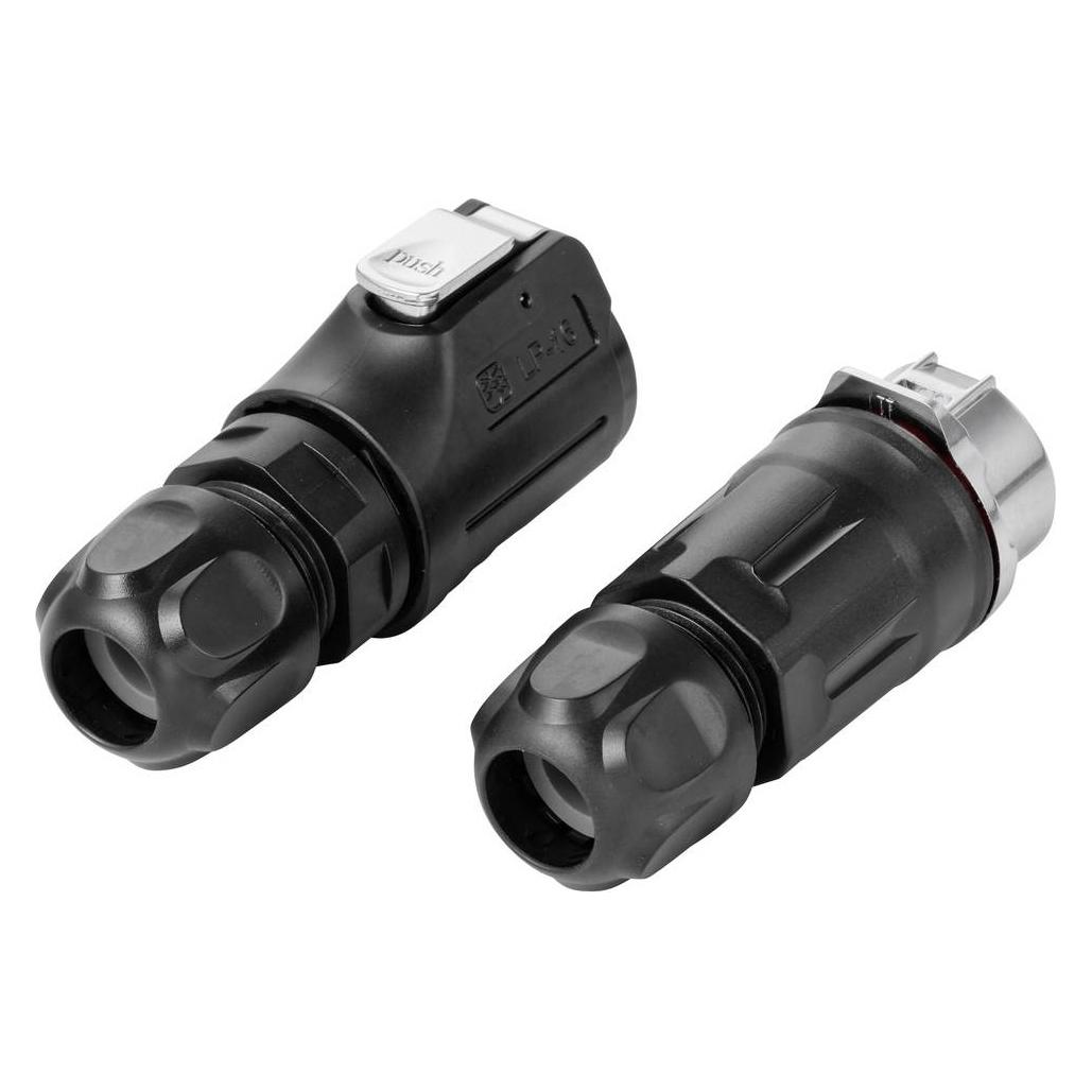 Tru Components TC-15034236 Connector set Waterproof connector Total number of pins: 4 1 pc(s) (TC-15034236)