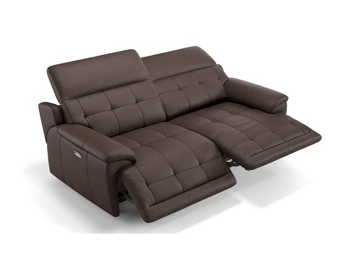 Leder 3 Sitzer VEGAS Sofagarnitur mit Funktion
