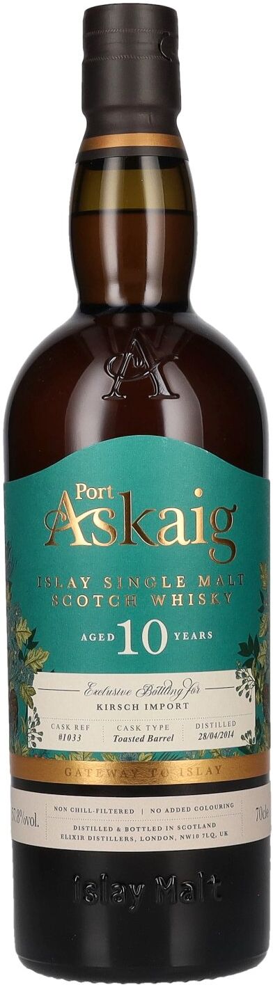 Port Askaig 10 Years Old Toasted Barrel Islay Single Malt Scotch Whisky 2014 57,8% Vol. 0,7l
