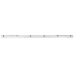 150cm Osram LED Feuchtraumleuchte 2 x 18,3W 4000K neutralweißes Licht -  inkl. 2x LED Röhren bruchfest (Ledvance Wanne + Osram Röhren)
