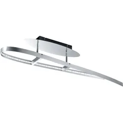 LED Decken Leuchte Wohn Ess Zimmer Beleuchtung Alu gebürstet TRIO 672712005