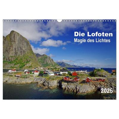 Die Lofoten - Magie des Lichtes (Wandkalender 2026 DIN A3 quer), CALVENDO Monatskalender