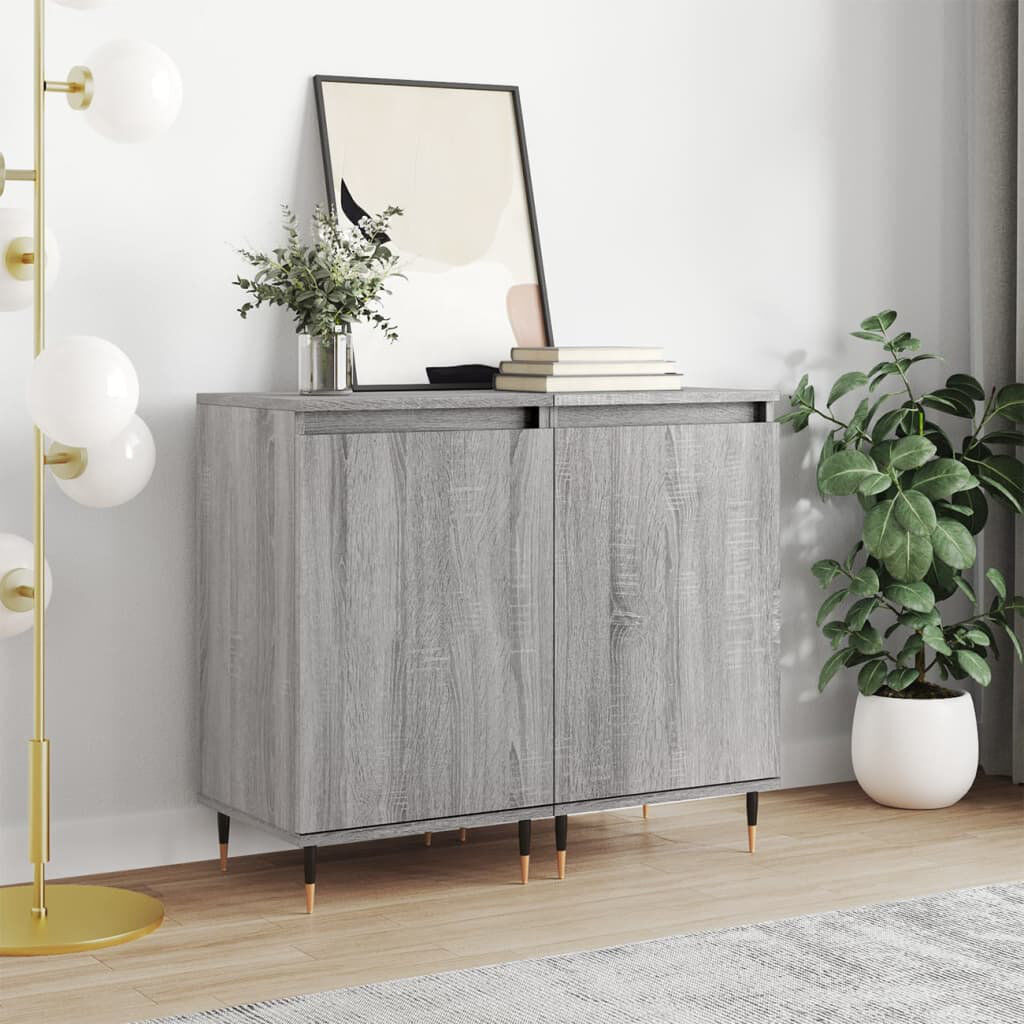 17 Stories Malorie 40cm Sideboard Grey Sonoma 70cm H X 40cm W X 35cm D