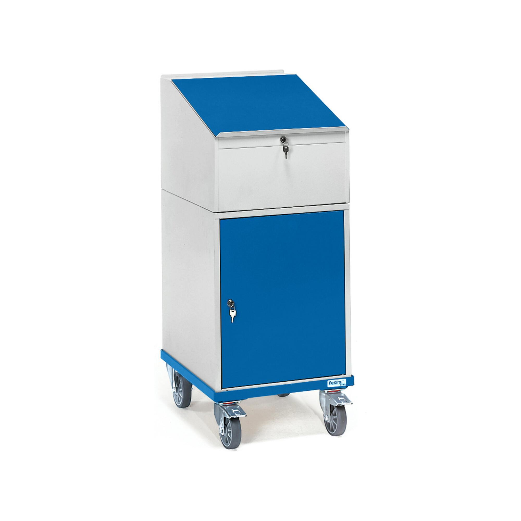fetra Rollschrank mit Schreibpult 2448 mit Schrank)