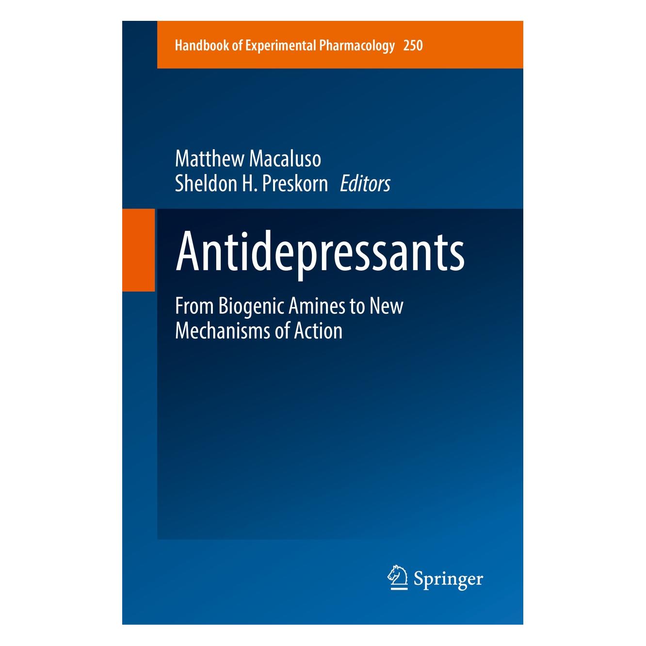 Springer Antidepressants (Englisch, Hardcover, Matthew Macaluso, Sheldon H. Preskorn) (9783030109486)