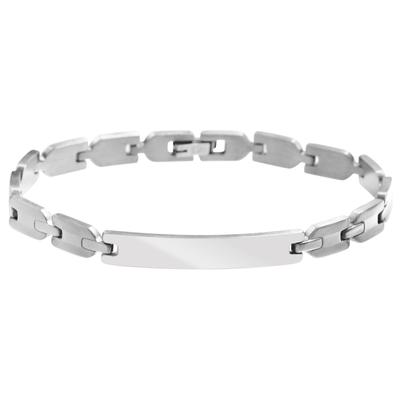 Gliederarmband ADELIA´S "Armband – Gliederarmband aus Edelstahl 21 cm", silber, Armbänder, Damen, 21cm, Edelstahl, Gliederarmband, Perfekt als Geschenk zum Geburtstag