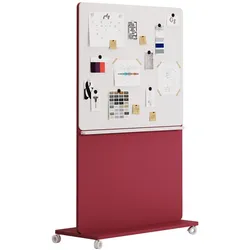 Rollbare Akustik Trennwand mit Whiteboard Lewo 8