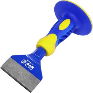 S&R Meißel 282.076.216, Fliesenmeißel, mit Handschutz, 216 x 76 mm
