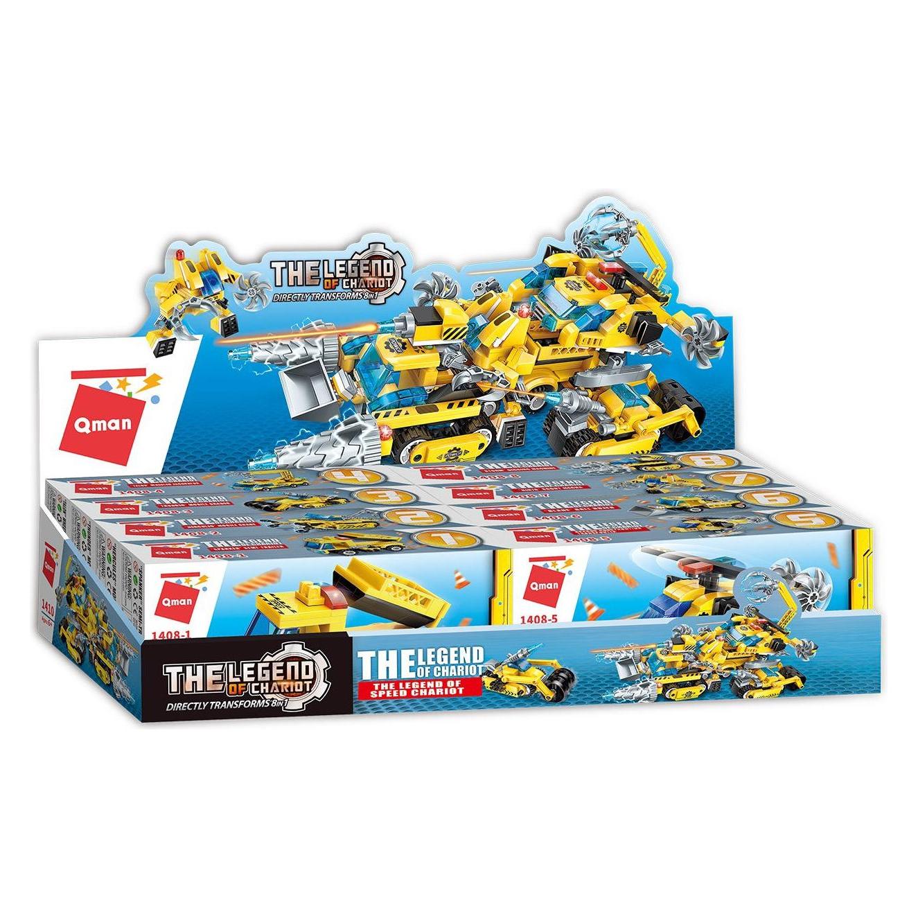 Qman The legend of chariot Baustelle 8 in 1 (1408)