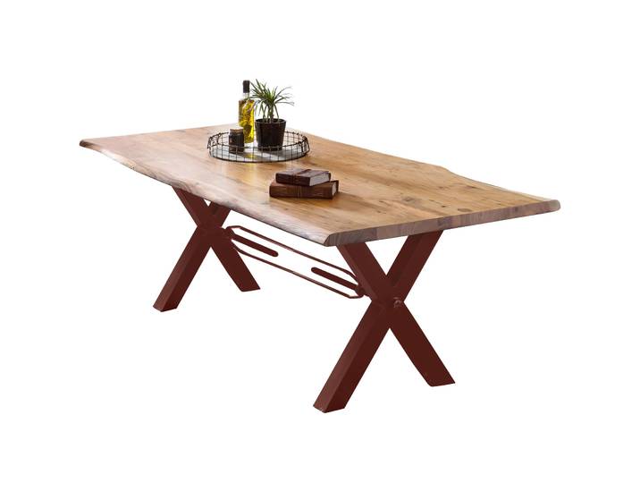 Tisch Skyler Akazie natur Massivholz B 180 T 100 cm - Tisch