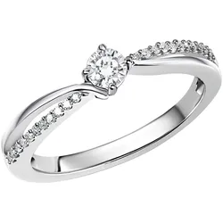 Diamonds by Ellen K. Ring Gold 585 mit 25 Brillanten zus. 0,25ct.