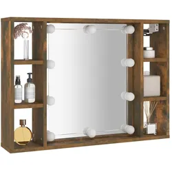 vidaXL, Spiegelschrank, Linlinen (76 x 15 x 55 cm)