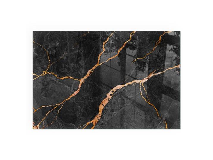 KAMINBODENPLATTE 120x80 cm - Eleganter Marmor mit Adern