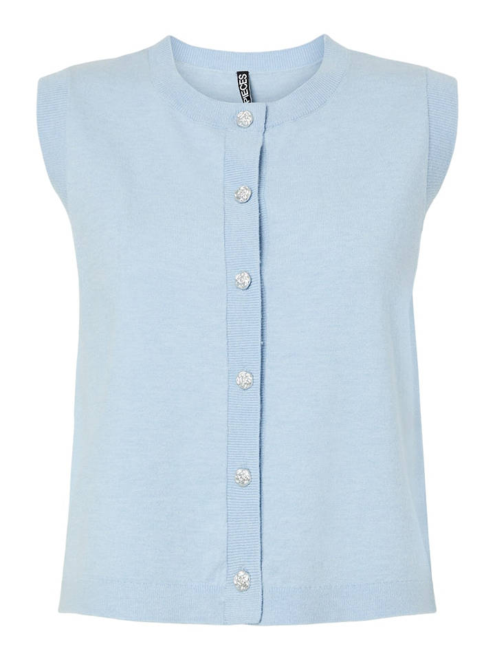 Pieces Weste in Hellblau - XL