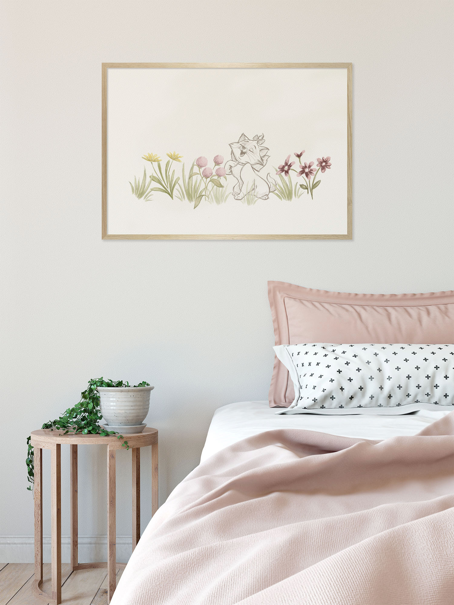 Wandbild KOMAR "Marie I´m ready, Maestro", farbe bild(er): pastell, Disney, 1 Stk., Vlies, Bilder, Wandbild, 70 x 50 cm (Breite x Höhe) - Kinderzimmer, Dekoration farbe bild(er): pastell Disney, 1 Stk.