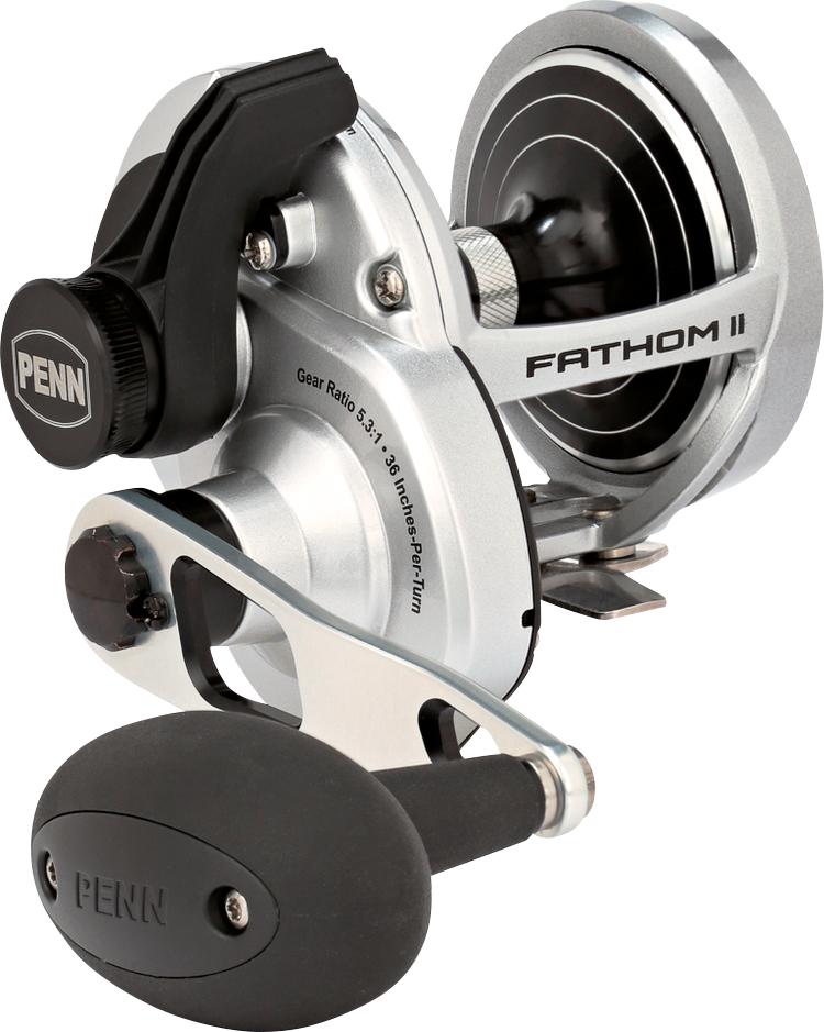 Penn Fathom Ii Lever Drag Hs Trollingrolle Silber 40N Silber 40N
