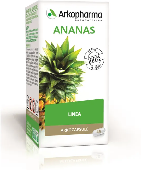 ARKOFARM Srl Arkopharma Ananas Gambo 45 Capsule - Integratore Alimentare con Gambo d'Ananas
