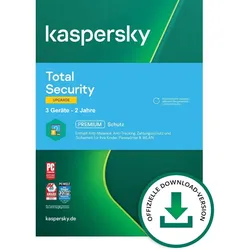 Kaspersky Total Security 2026 Upgrade, 3 Geräte - 2 Jahre, Download, ESD