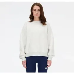 NEW BALANCE Damen Kapuzensweat Sport Essentials Fleece Crew, Größe XS in Grau 41511