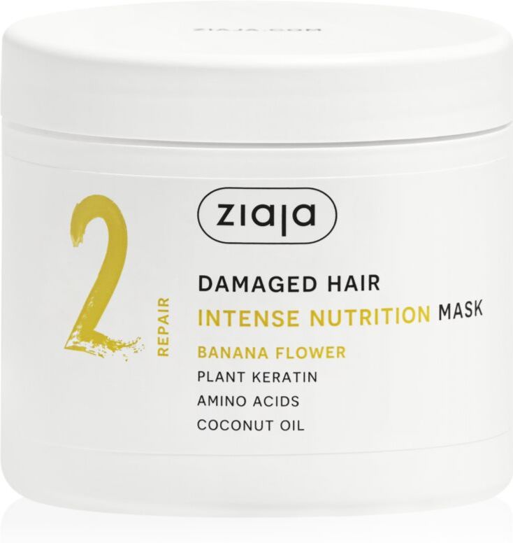 Ziaja Plant Essentials Banana Flower nährende Haarmaske für beschädigtes Haar 350 ml