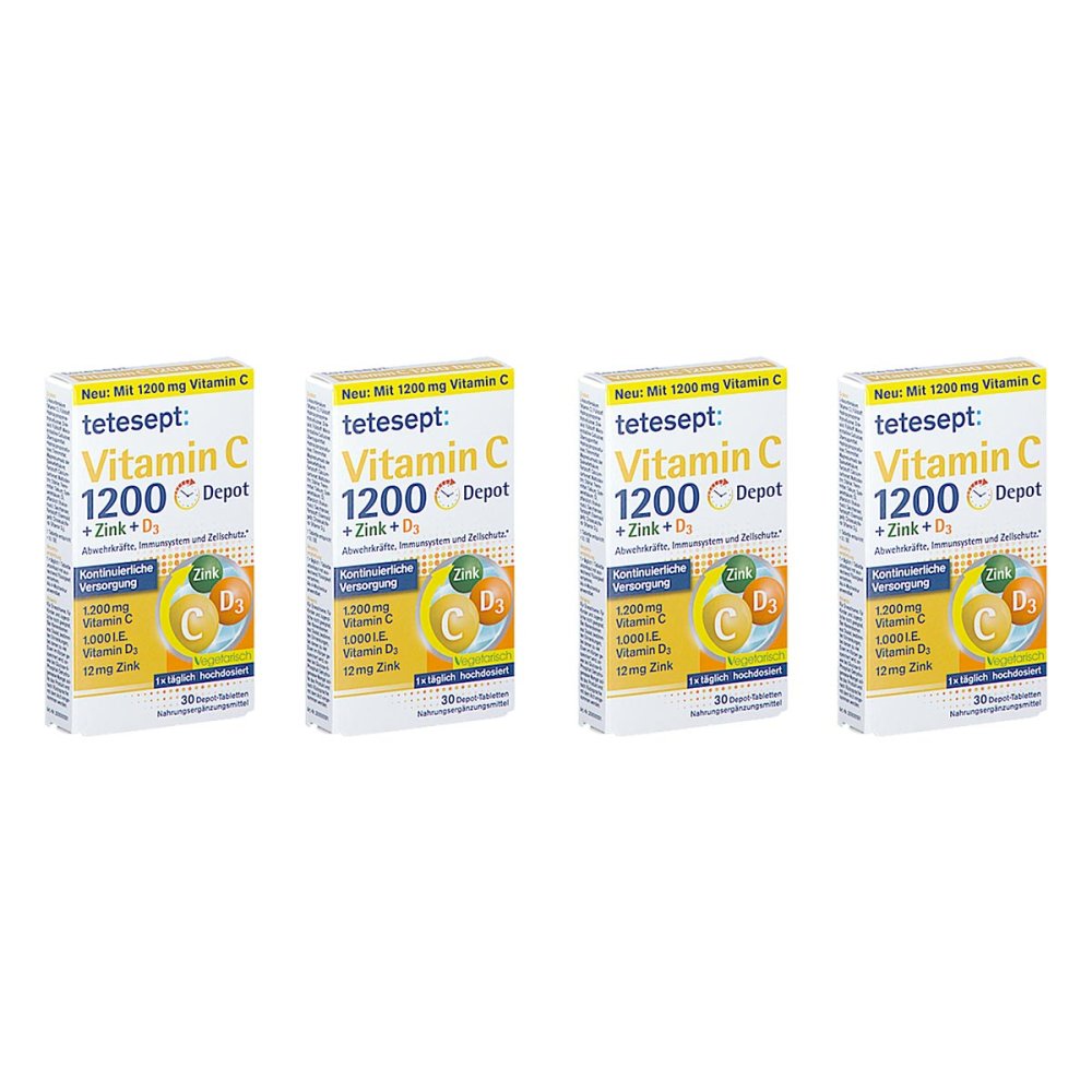 Merz Consumer Care GmbH Tetesept Vitamin C 1.200mg + Zink+D3 Depot Tabletten 08104856