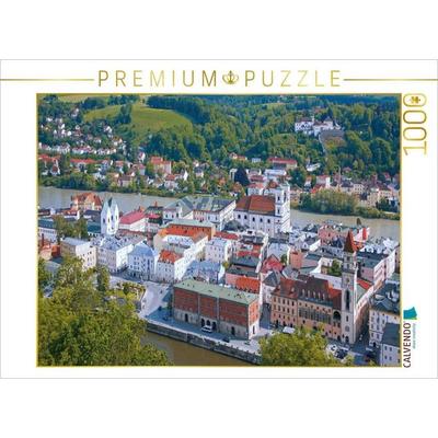 CALVENDO Puzzle Dreiflüssestadt Passau | 1000 Teile Lege-Größe 64x48cm Foto-Puzzle für glückliche Stunden