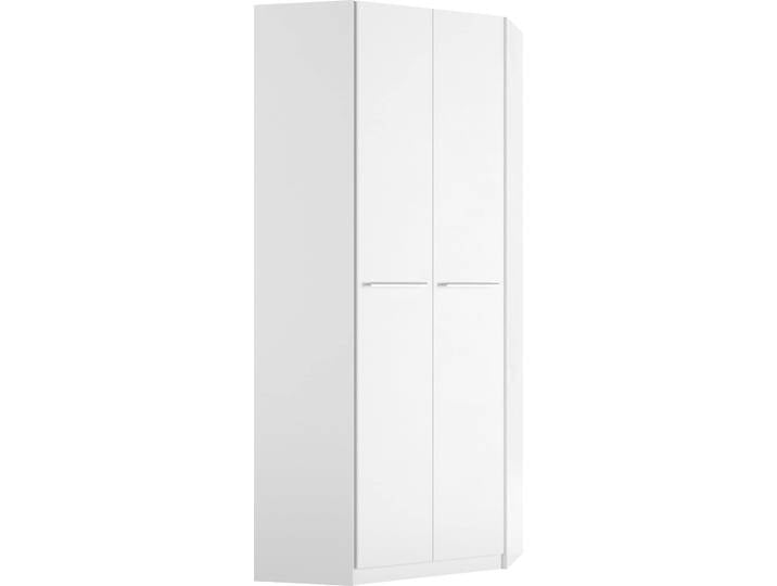 Eckkleiderschrank PRIESS Barcelona Kleiderschrank Ecklösung Raumwunder , weiß, B:78cm H:193cm T:78cm, Holzwerkstoff, Schränke, Eckkleiderschrank, in 2 Tiefen Schrank Eckschrank Garderobe