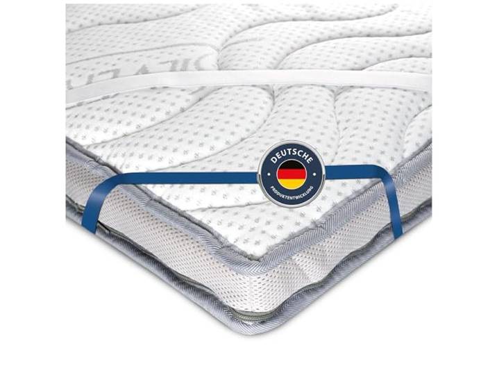 BMM Latex Topper Komfort 100x200 8 cm SilverCare Oeko-TEX® RG50 KSCell® Latex mit SilverCare-Bezug und Klimaband für anschmiegsamen Schlafkomfort.