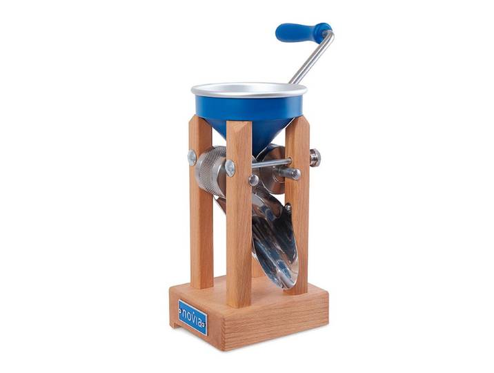 Eschenfelder Getreidemühle Eschenfelder Kornquetsche, Tischmodell, Aluminiumtrichter Manuell, Handbetrieben, Stufenlos einstellbare Flockenstärke, stufenlos einstellbar