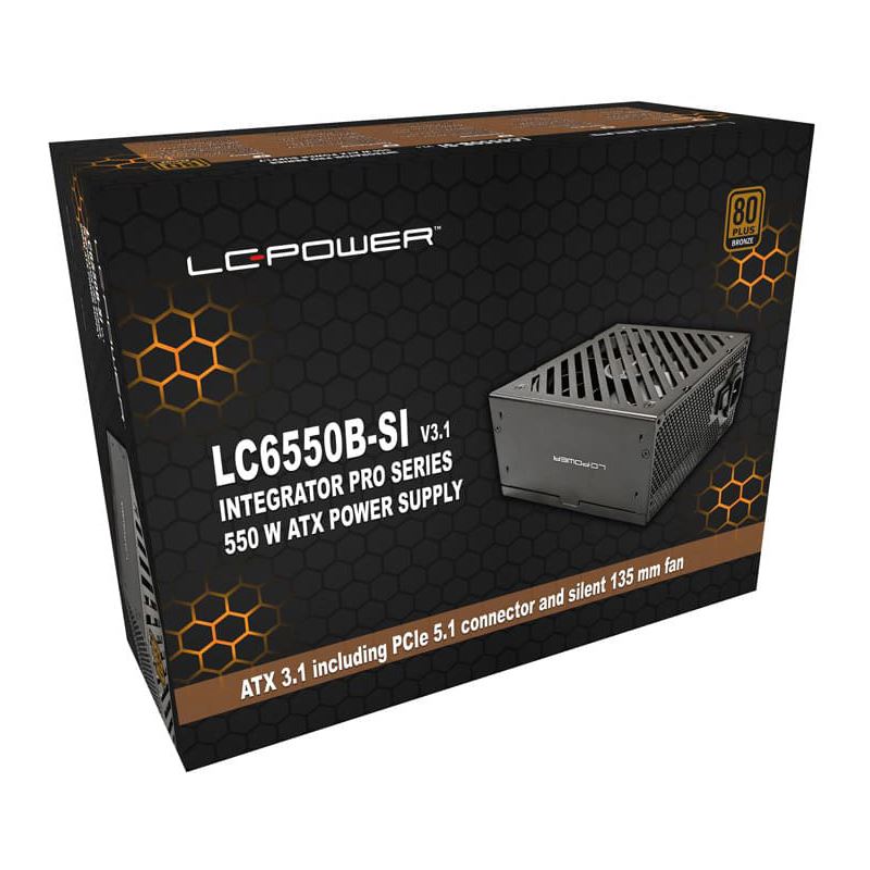 550 Watt LC-Power Integrator Pro LC6550B-SI Non-Modular 80+ Bronze