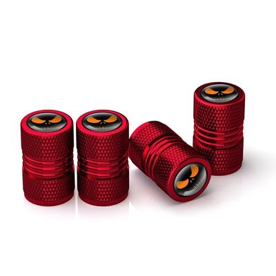 Ghost Lantern Tire Valve Caps Set Dustproof Car Tire Accessories Halloween Style red