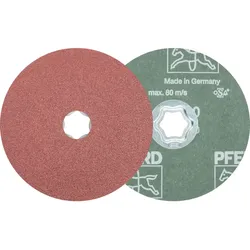PFERD TOOLS COMBICLICK Korund Fiberscheibe für universelle Anwendungen, 10 Stück - 44498017
