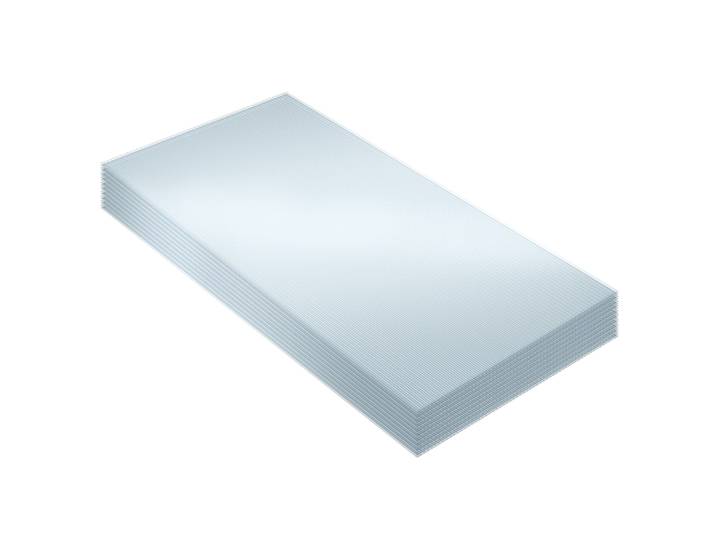 Doppelstegplatten aus Polycarbonat, zuschneidbar - transparent
