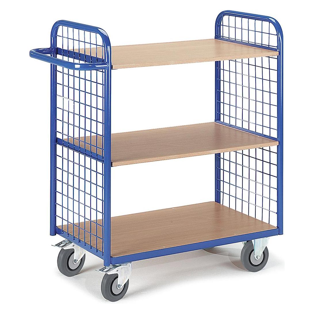 Rollcart Etagenwagen mit Gitterwänden, 2-seitig (150 kg, 3) (08-7342)