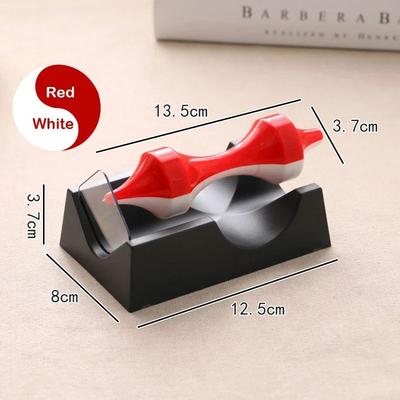 ilyeco Magnetic Levitator Perpetual Motion Magnetic Levitating Rotating Educational Toy, No Battery Needed Science Decor red And White