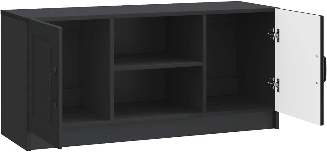 17 Stories TV Stand Black 47cm H x 102cm L x 34.5cm W