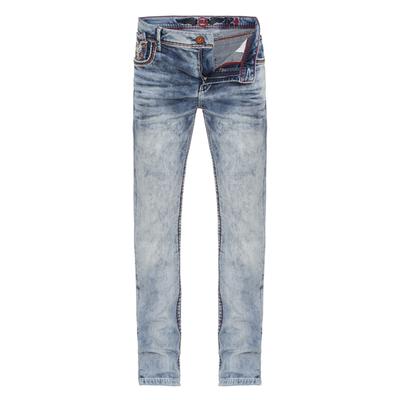 Straight-Jeans CIPO & BAXX "Cipo & Baxx Jeanshose CD892", Herren, Gr. W30/L32, blau, Casual, regular fit, Jeans Straight-Jeans, mit stylischer Waschung