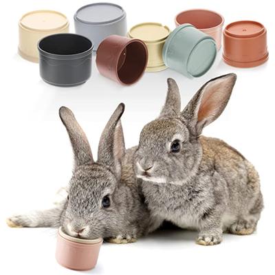Multi Colored Stacking Cups Toy: Engaging Puzzle Toy For Small Animals Digit