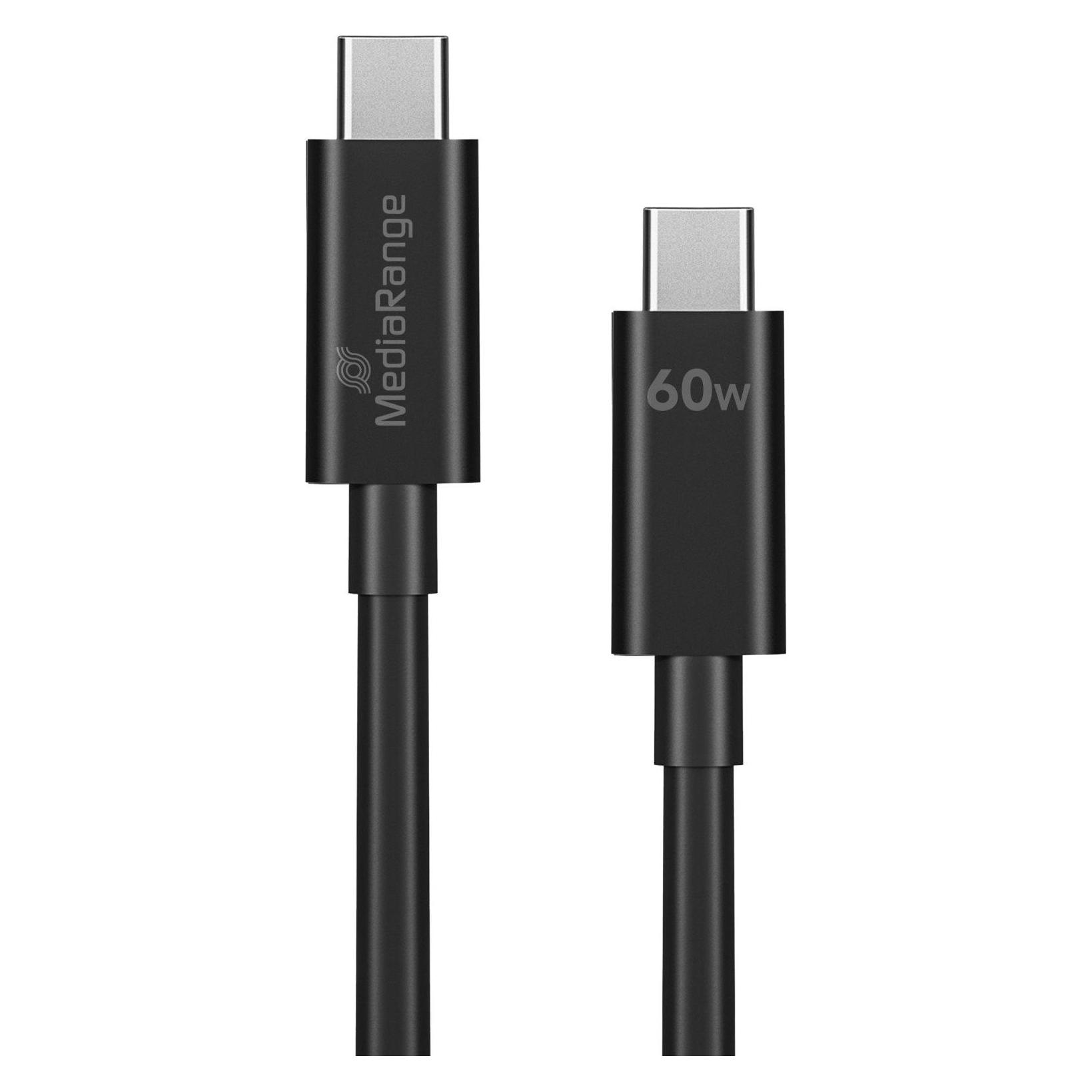 MediaRange Usb Typ C - USB Typ C (1.20 m, USB 3.2 Gen 1, 60 W) (MRCS213)