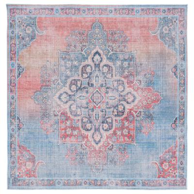 SAFAVIEH Serapi Machine Washable Asel Medallion Distressed Rug