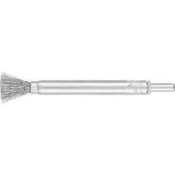 PFERD TOOLS lange Pinselbürste ungezopft PBUL 10mm Schaft 6 mm Stahl-Draht - 43216001