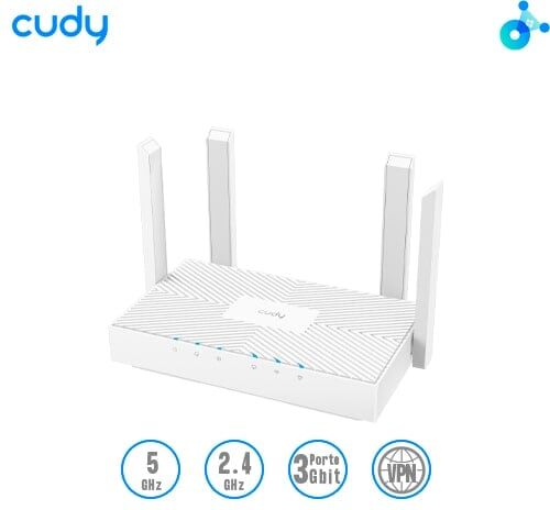 Cudy WR1300E Router Dual-Band AC1200 Gigabit gestibile con App cloud